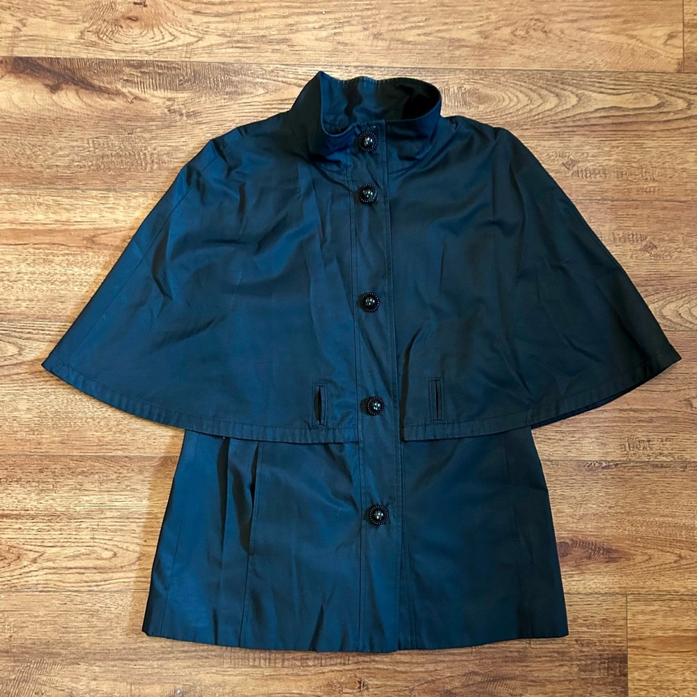 Betsey Johnson Black Cape Jacket